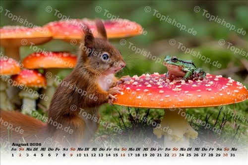 Eichhörnchen Kalender 2026