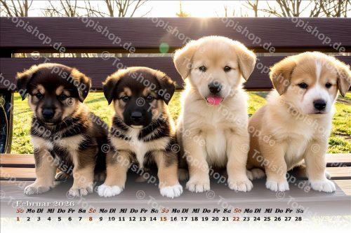 Kalender Süße Hundewelpen 2026
