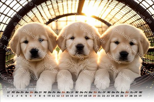 Kalender Süße Hundewelpen 2026